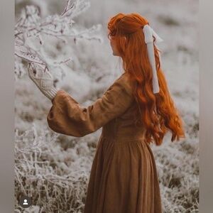 Son de Flor Scarlet Dress | Warm Brown | Size XS